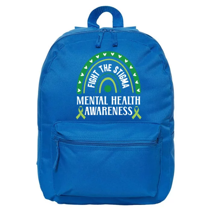 Mental Health Awareness Fight The Stigma Supporter Gift 16 in Basic Backpack