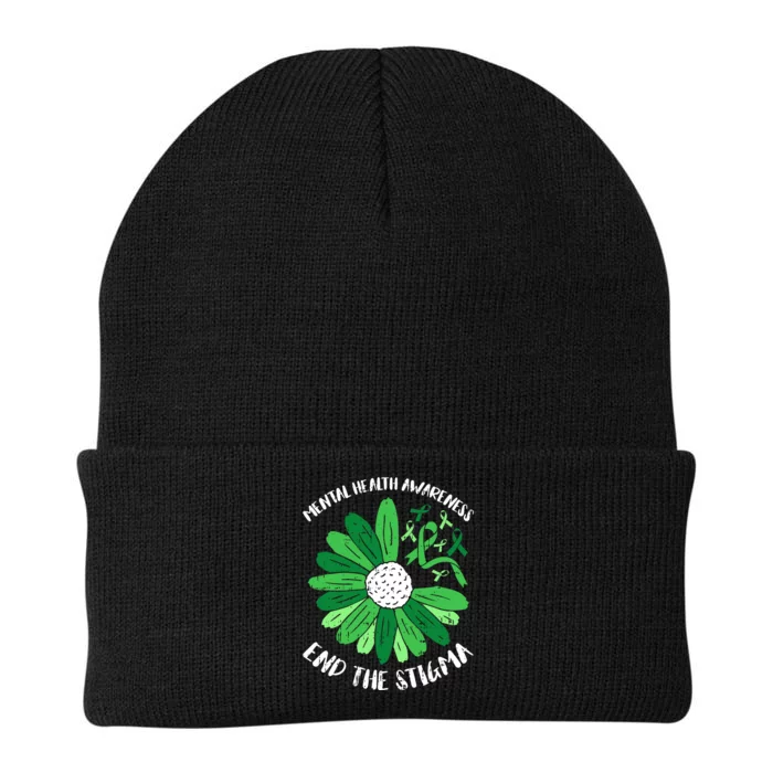 Mental Health Awareness End The Stigma Warrior Counselor Knit Cap Winter Beanie