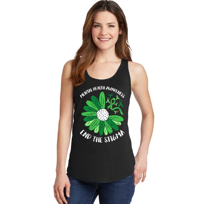 Mental Health Awareness End The Stigma Warrior Counselor Ladies Essential Tank