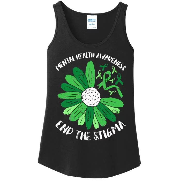 Mental Health Awareness End The Stigma Warrior Counselor Ladies Essential Tank