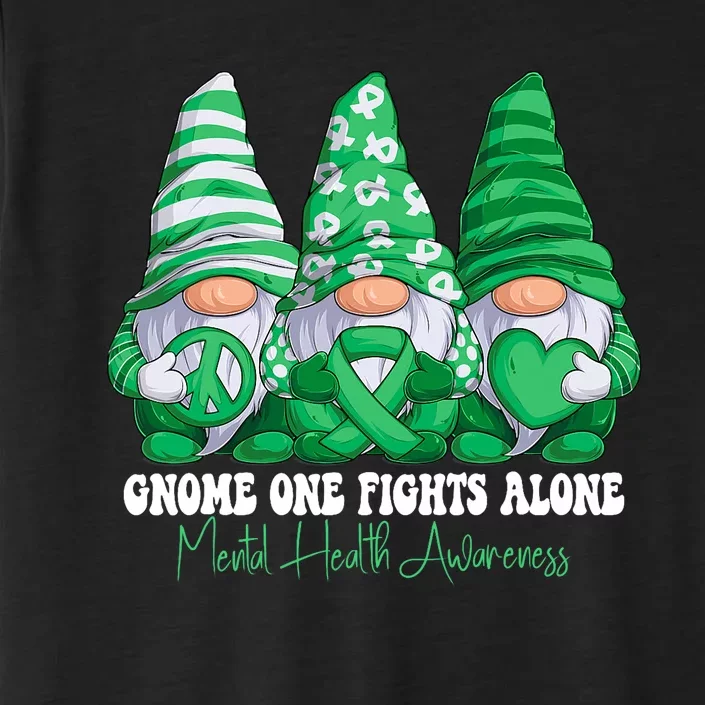 Mental Health Awareness Month Green Ribbon Gnomies Support ChromaSoft Performance T-Shirt