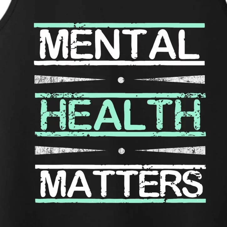 Mental Health Awareness Stigma Performance Tank