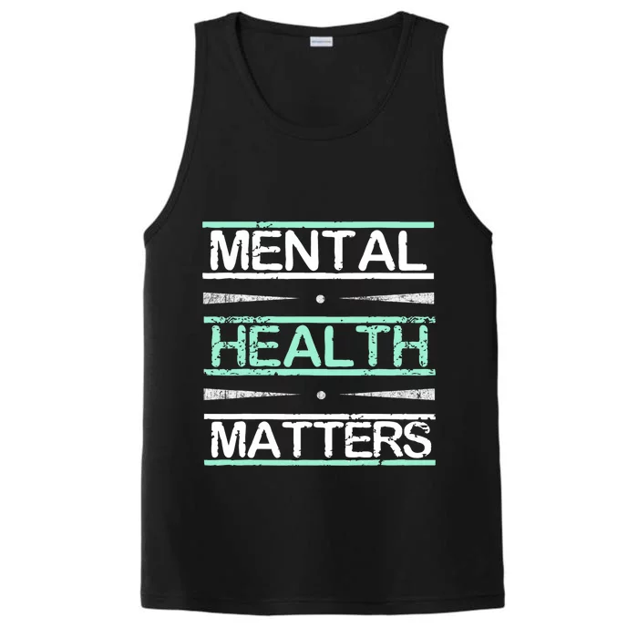 Mental Health Awareness Stigma Performance Tank