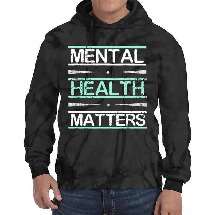 Mental Health Awareness Stigma Tie Dye Hoodie