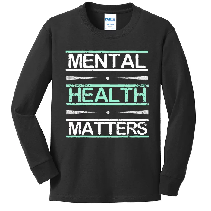 Mental Health Awareness Stigma Kids Long Sleeve Shirt