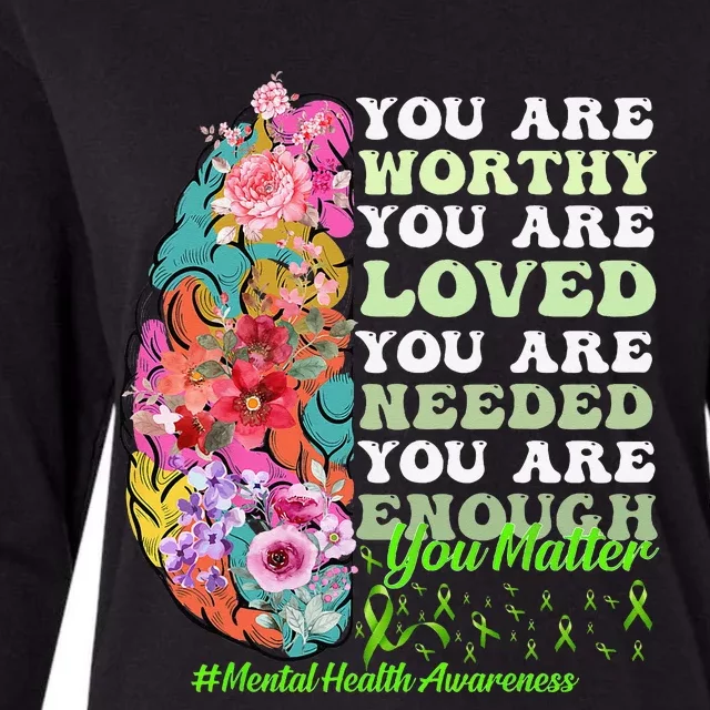 mental health awareness positive motivational quote Womens Cotton Relaxed Long Sleeve T-Shirt