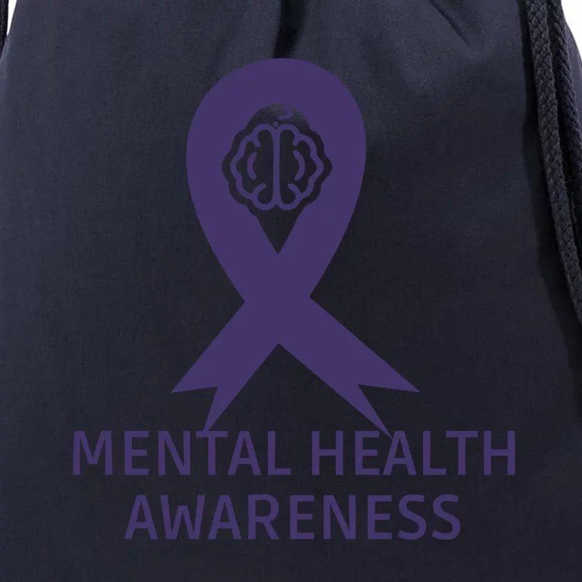 Mental Health Awareness Drawstring Bag