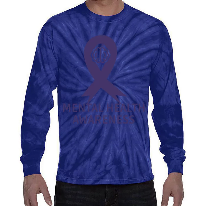 Mental Health Awareness Tie-Dye Long Sleeve Shirt