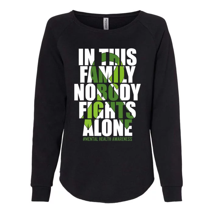 Mental Health Awareness Ribbon Family You Matter Kindness Womens California Wash Sweatshirt