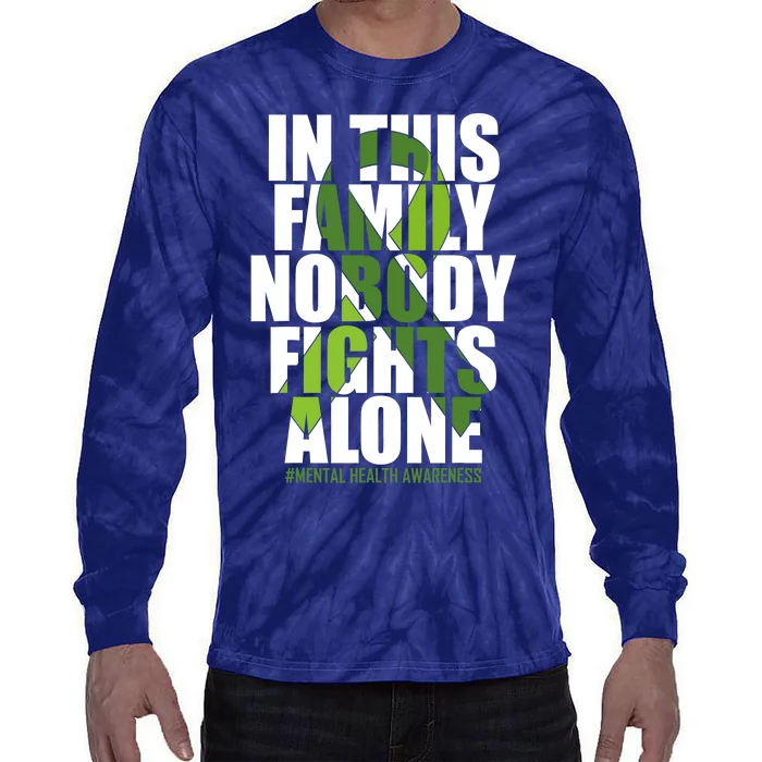 Mental Health Awareness Ribbon Family You Matter Kindness Tie-Dye Long Sleeve Shirt