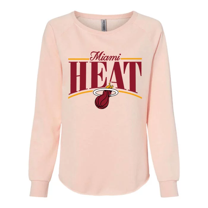 Miami Heat Arch Womens California Wash Sweatshirt