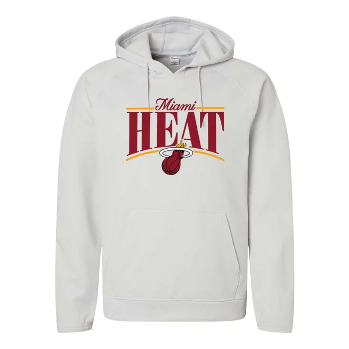 Miami Heat Arch Performance Fleece Hoodie