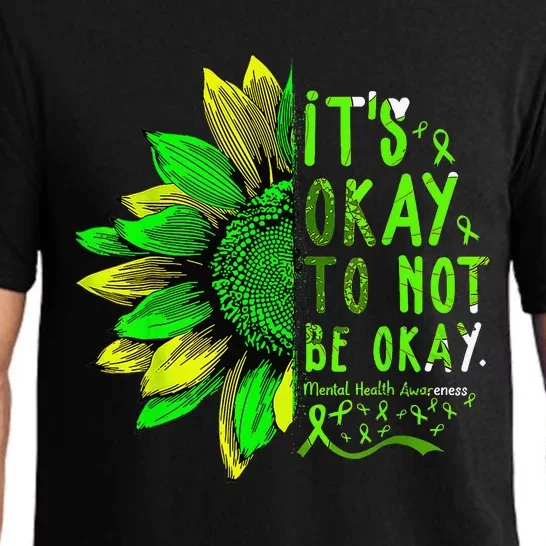 Mental Health Awareness Sunflower Its Okay To Not Be Okay Pajama Set