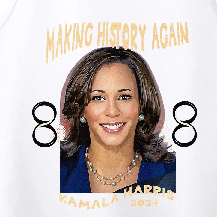 Making History Again Kamala Harris 2024 Premium Performance Tank