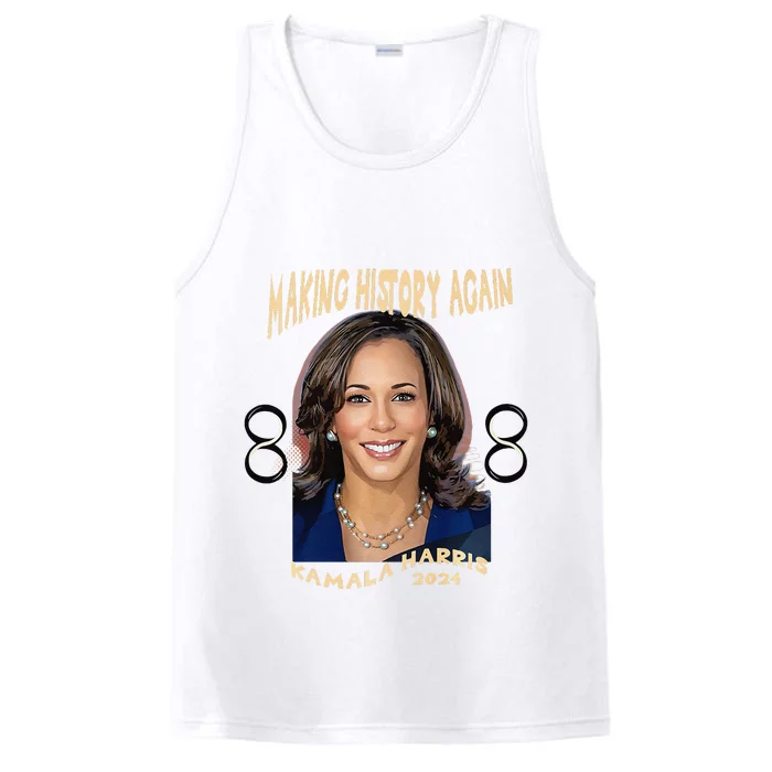 Making History Again Kamala Harris 2024 Premium Performance Tank