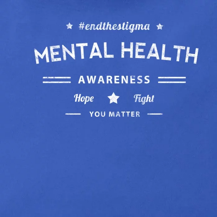 Mental Health Awareness Therapy Cool Hope And Fight Gift Zip Tote Bag