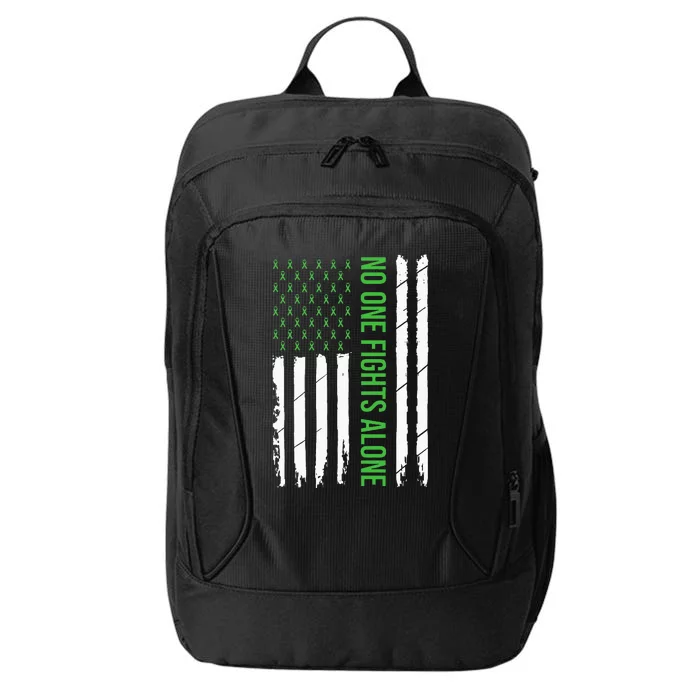 Mental Health Awareness Green Ribbon City Backpack