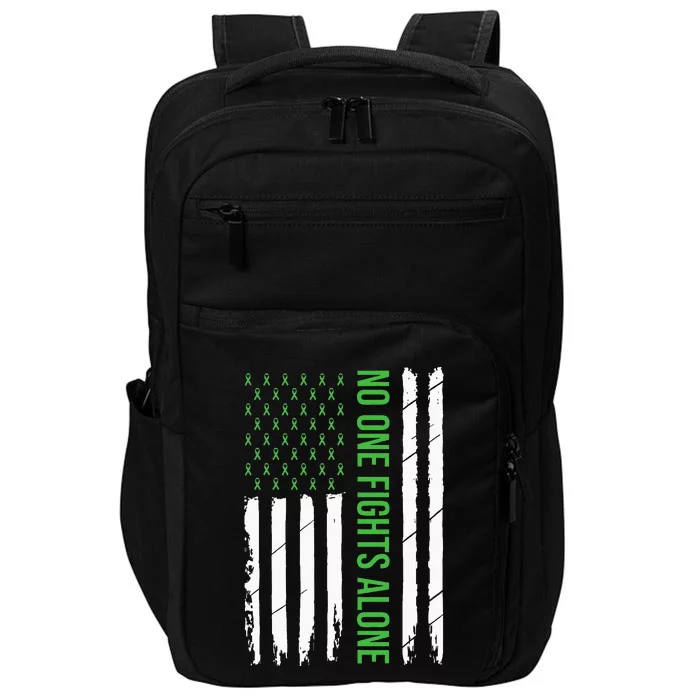 Mental Health Awareness Green Ribbon Impact Tech Backpack