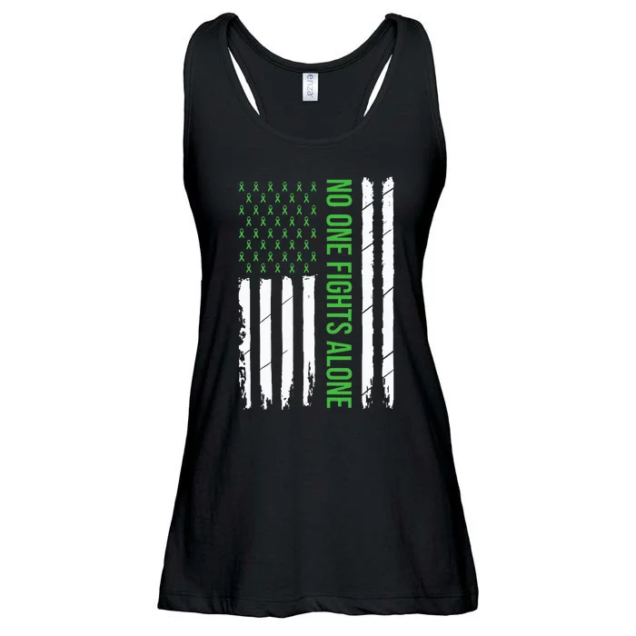 Mental Health Awareness Green Ribbon Ladies Essential Flowy Tank