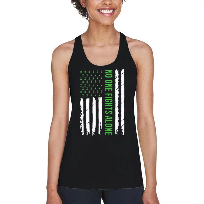 Mental Health Awareness Green Ribbon Women's Racerback Tank