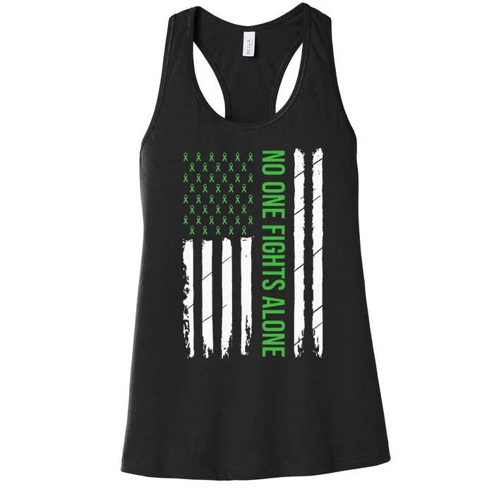 Mental Health Awareness Green Ribbon Women's Racerback Tank