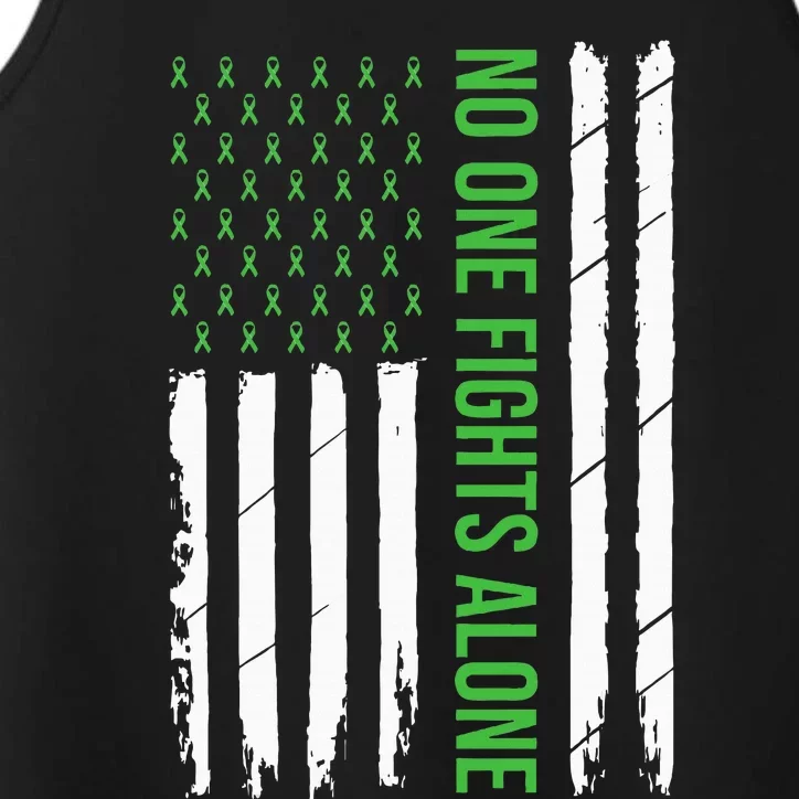 Mental Health Awareness Green Ribbon Performance Tank