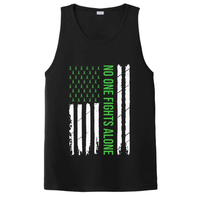 Mental Health Awareness Green Ribbon Performance Tank