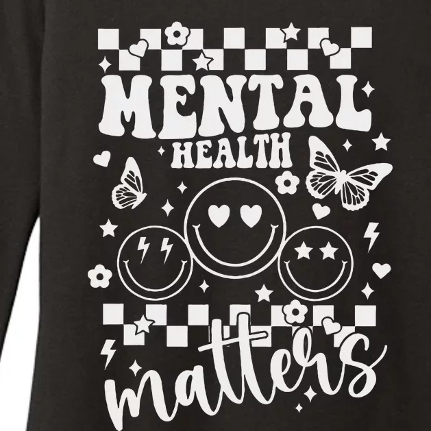 Mental Health Awareness Heart Wear Green For Mental Health Womens CVC Long Sleeve Shirt