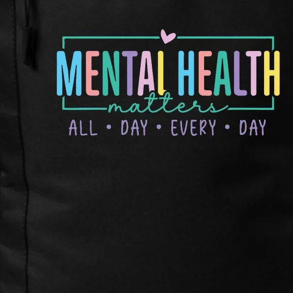 Mental Health Awareness Mindfulness Mental Wellness Daily Commute Backpack