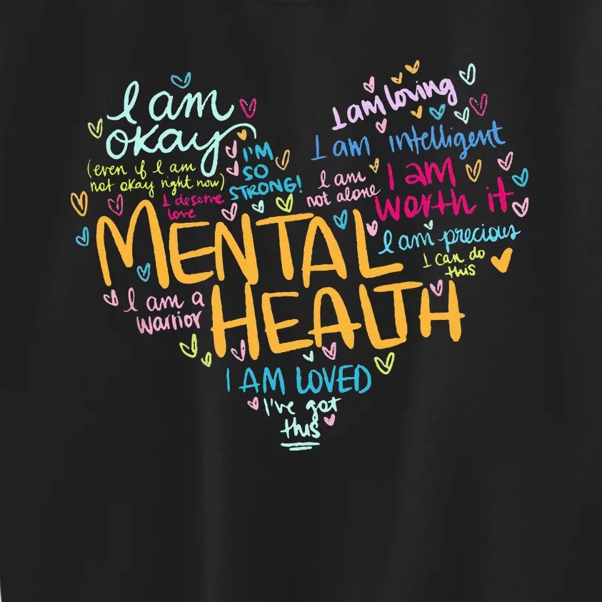 Mental Health Awareness Gifts Depression Kids Sweatshirt