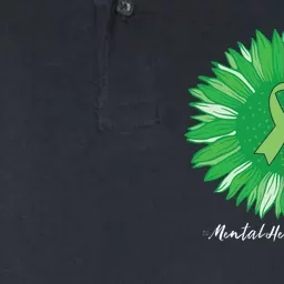 Mental Health Awareness Sunflower Fight The Stigma Softstyle Adult Sport Polo