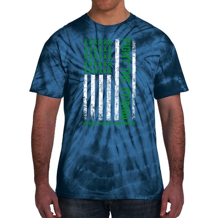 Mental Health Awareness Fight The Stigma Mental Health Tie-Dye T-Shirt