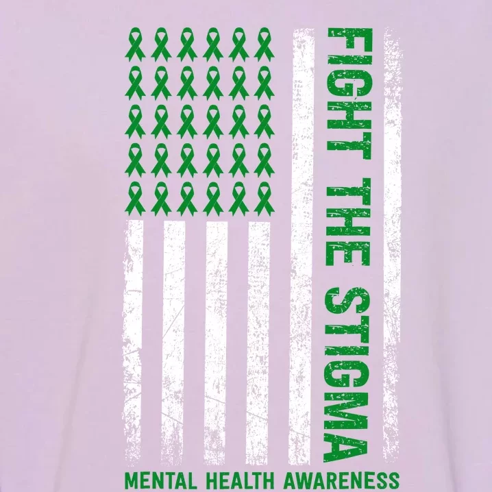 Mental Health Awareness Fight The Stigma Mental Health Garment-Dyed Sweatshirt