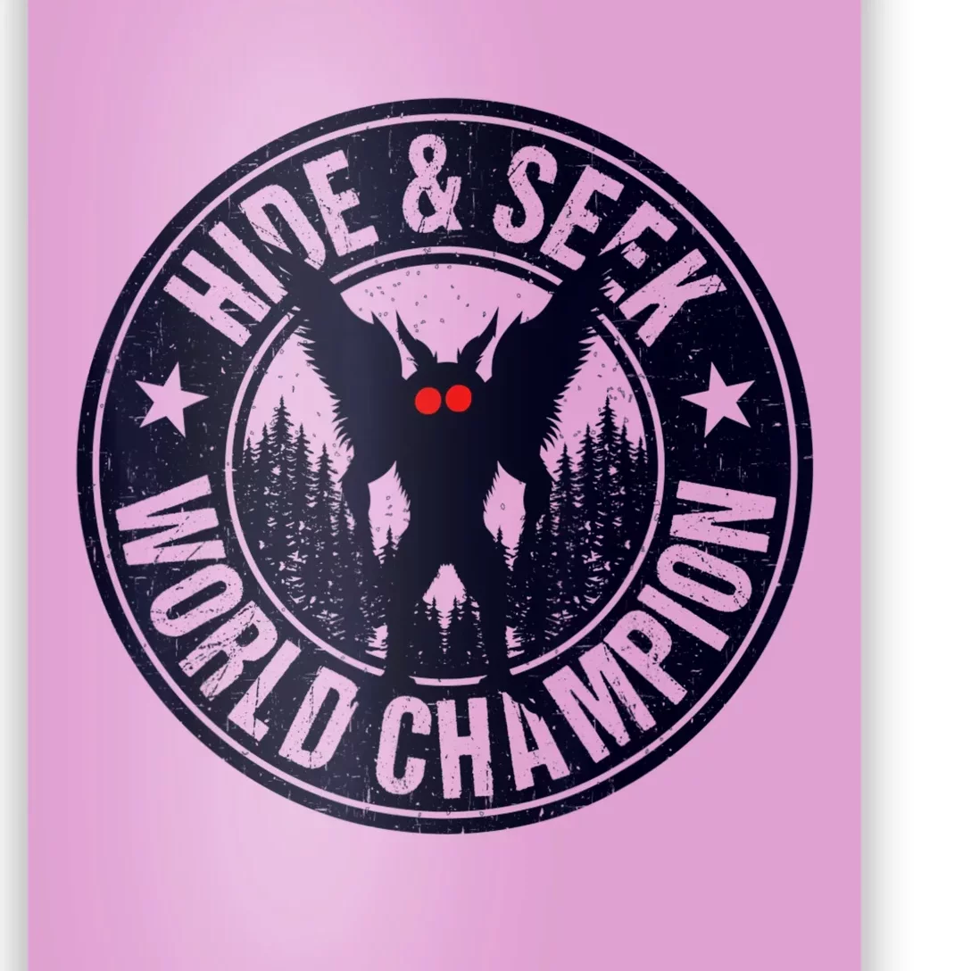 Mothman Hide And Seek World Champion Cool Mothman Silhouette Poster