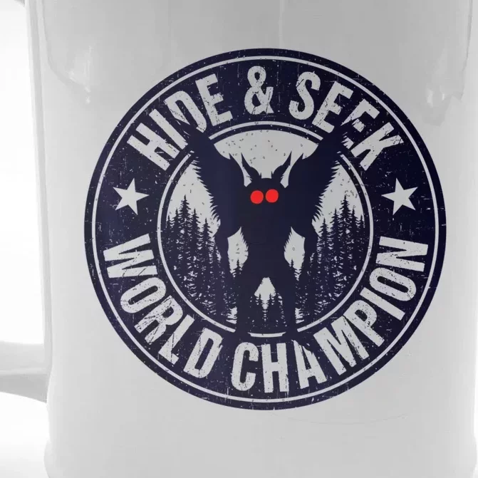 Mothman Hide And Seek World Champion Cool Mothman Silhouette Front & Back Beer Stein