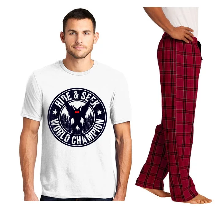 Mothman Hide And Seek World Champion Cool Mothman Silhouette Pajama Set