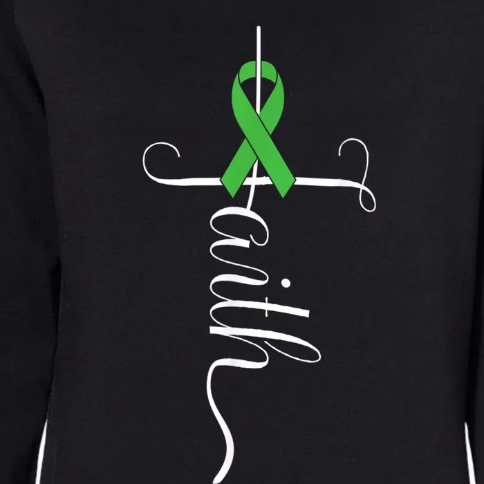 MEntal Health Awareness Green Ribbon Womens California Wash Sweatshirt