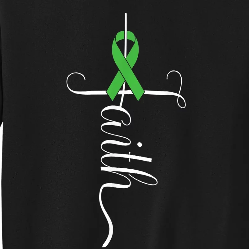 MEntal Health Awareness Green Ribbon Tall Sweatshirt