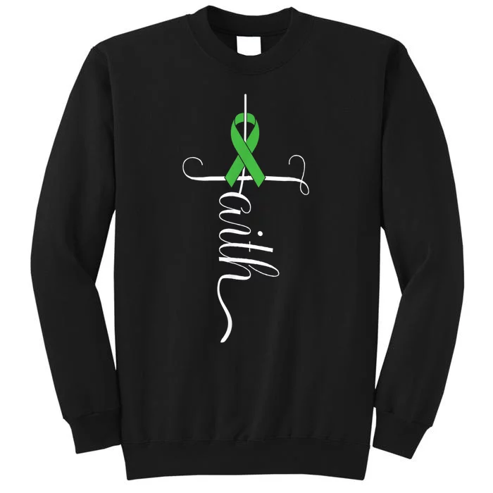 MEntal Health Awareness Green Ribbon Tall Sweatshirt