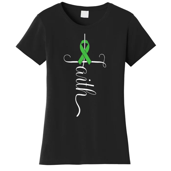 MEntal Health Awareness Green Ribbon Women's T-Shirt