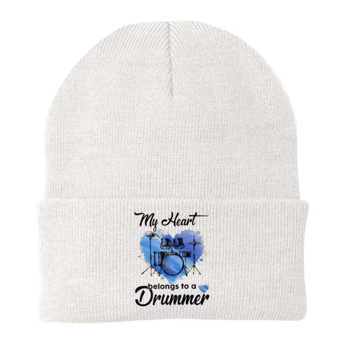 My Heart Belong To A Drummer Knit Cap Winter Beanie