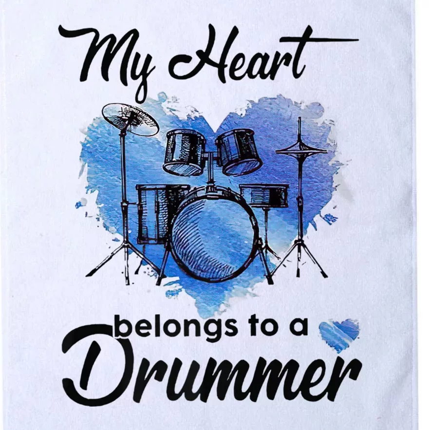 My Heart Belong To A Drummer Platinum Collection Golf Towel