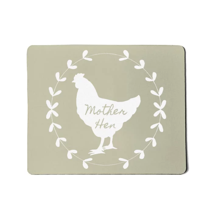 Mother Hen, Beautiful Country Garland Vintage Chicken Mousepad