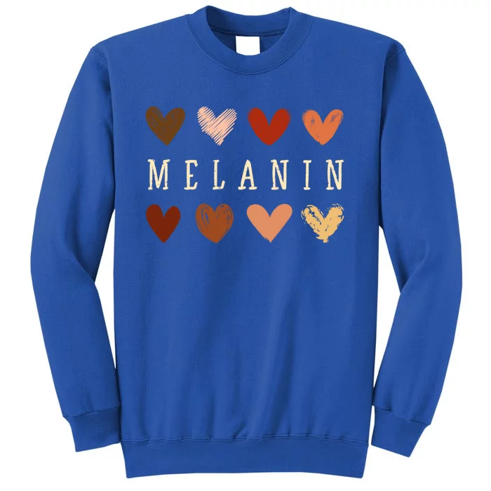 Melanin Hearts Black Is Beautiful Gift Sweatshirt