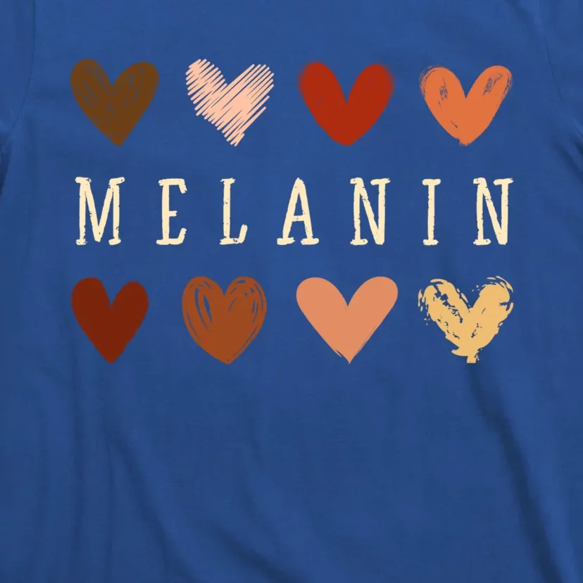 Melanin Hearts Black Is Beautiful Gift T-Shirt