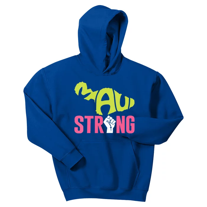 Maui Hawaii Beach Strong VNeck Kids Hoodie