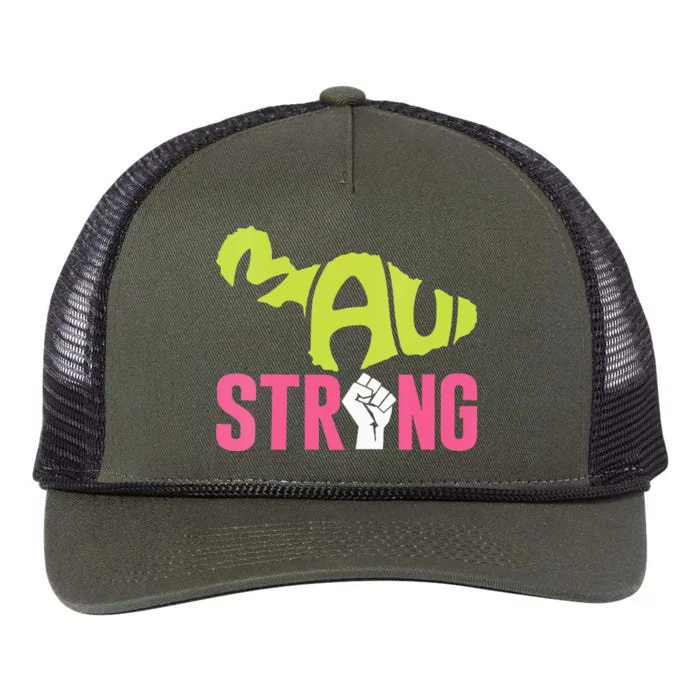 Maui Hawaii Beach Strong VNeck Retro Rope Trucker Hat Cap