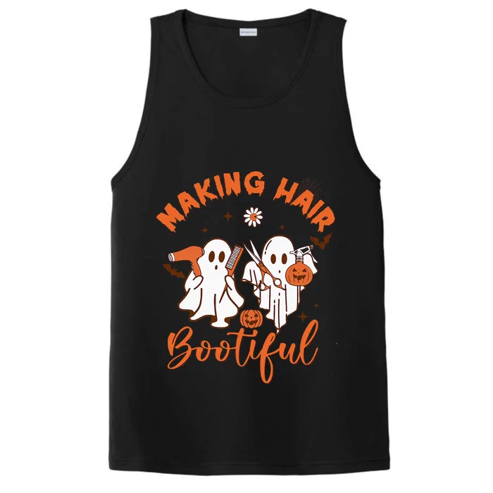 Making Hair Bootiful Funny Scary Ghost Hairdresser Halloween Performance Tank