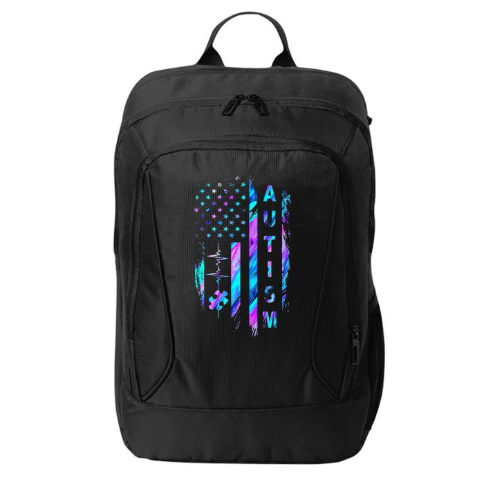 My Heart Beats For Special Ed Autism City Backpack