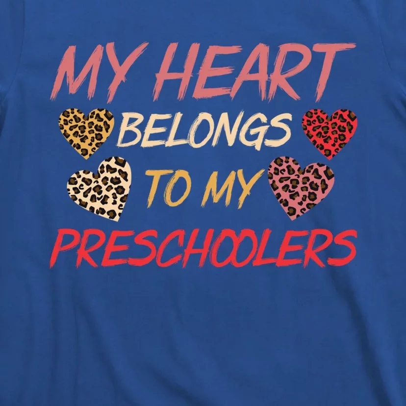 My Heart Belongs To Valentines Day Preschool Teacher Gift T-Shirt